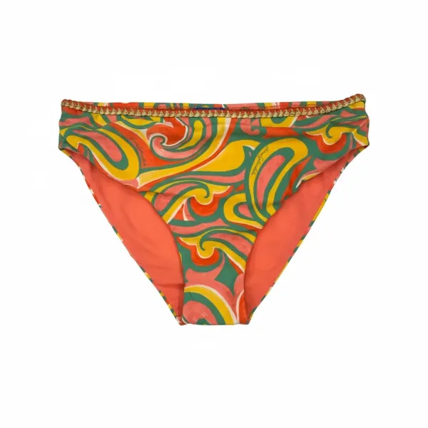 Luna Γυναικείο Μαγιό Drop Slip ψηλόμεσο 5 cm Κοραλί summer collection 94616