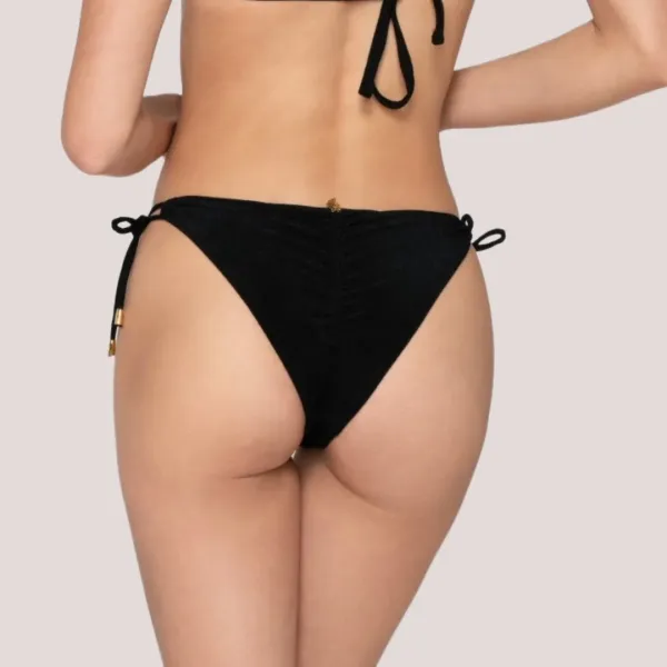 Luna Γυναικείο Μαγιό Σλιπ  Brazil δετό Fresh summer collection Μαύρο Black 94905
