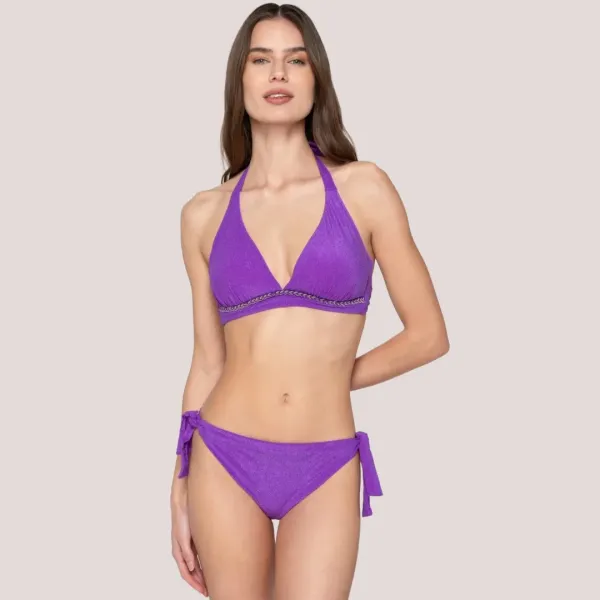 Luna Γυναικείο Μαγιό Σλιπ δετό Fresh summer collection Μωβ Ciclamino 94906