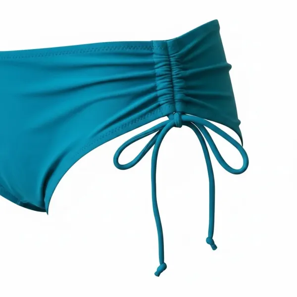 Modern Ocean Γυναικείο Slip μαγιό ψηλόμεσο με κορδόνια plus sizes 957-1.EMERALD  Mix & Match