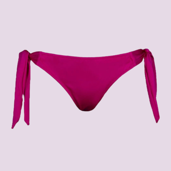 Rock Club Γυναικείο Μαγιό  Σλίπ δετό κανονική εφαρμογή Magenta Λαμπερό BP3156