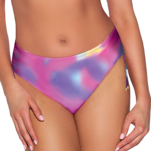 Ava Γυναικείο Ψηλόμεσο  Σλιπ Μαγιό Ρόζ Mermaid  με Ρυθμιζόμενα Κορδόνια SF-163.2 Collection