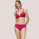 Triumph Mix & Match Summer Twist Midi Ψηλόμεσο σκούρο ροζ  με ρυθμιζόμενο κορδόνι στο πλαί 10222232.00NW/NW