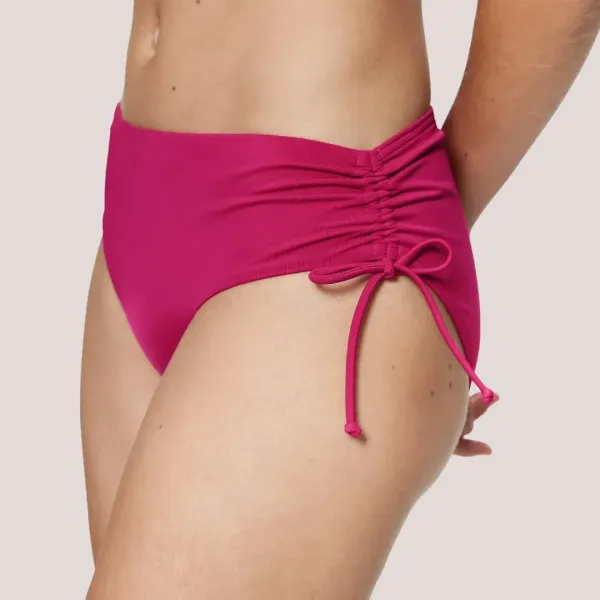 Triumph Mix & Match Summer Twist Midi Ψηλόμεσο σκούρο ροζ  με ρυθμιζόμενο κορδόνι στο πλαί 10222232.00NW/NW