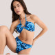 Triumph Γυναικείο Slip Brazil ψηλόμεσο με tie-dye τύπωμα σε αποχρώσεις του μπλέ  10226452.0032/32