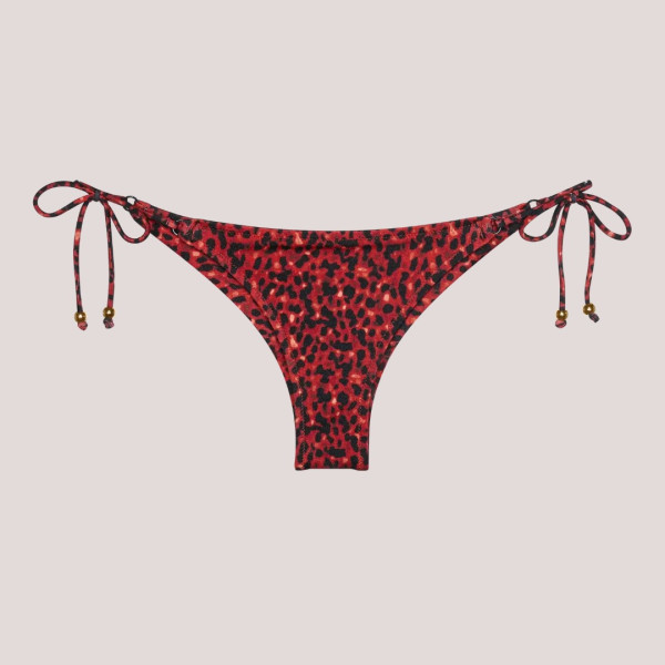 Triumph Γυναικείο Slip brazil bottom μαγιό με animal print τύπωμα σε αποχρωσεις του έντονου πορτοκαλί δετό  10226466.0033/33