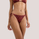 Triumph Γυναικείο Slip brazil bottom μαγιό με animal print τύπωμα σε αποχρωσεις του έντονου πορτοκαλί δετό  10226466.0033/33