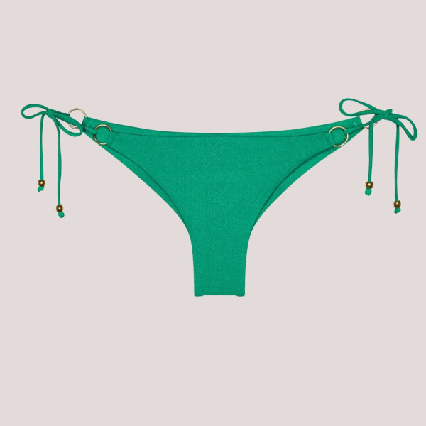 Triumph Γυναικείο μαγιό bottom Summer sunset slip brazil δετό πράσινο glitter  με ιδιαίτερο κόψιμο 10226478.6914/CV