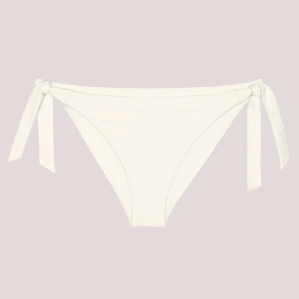 Triumph Γυναικείο μαγιό δετό σλιπ με ρυθμιζόμενα πλαινά λευκό ανάγλυφο Summer Dune TAI 10226481.3799/1K