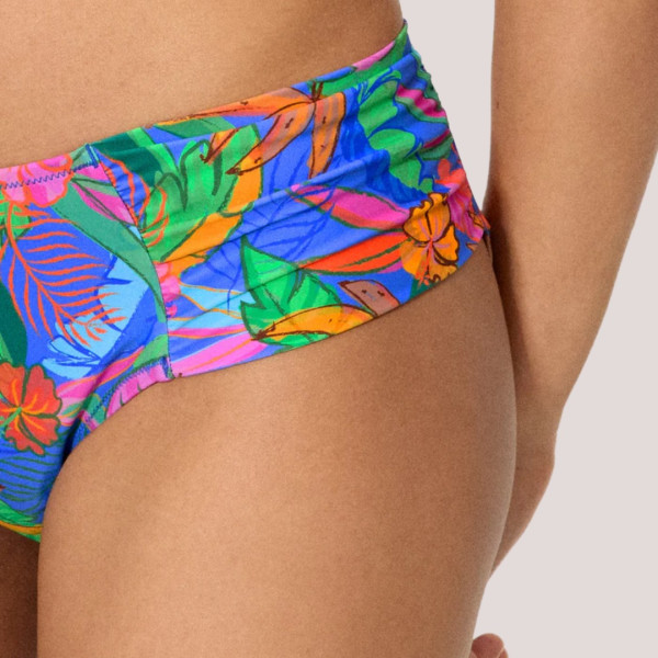 Ysabel Mora Γυναικείο Μαγιό Slip midi shaper ψηλόμεσο & φαρδύ στο πλάί Tropical διάφορα χρώματα Multicolour 83402