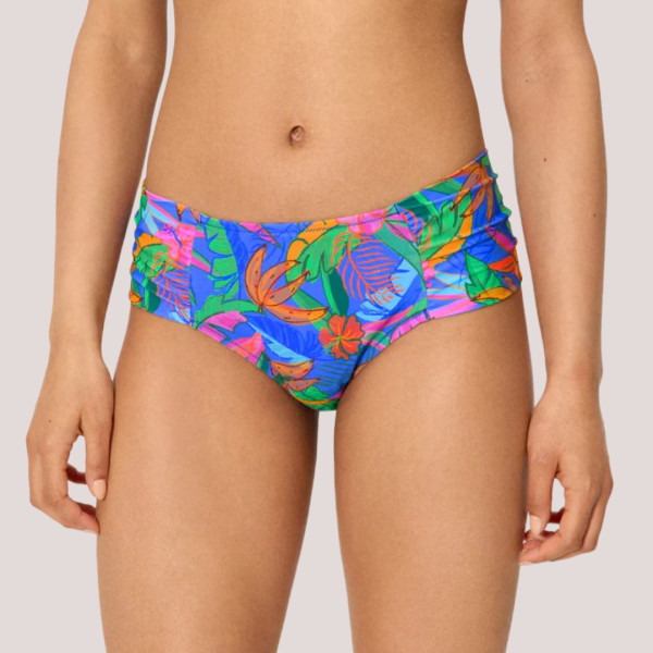 Ysabel Mora Γυναικείο Μαγιό Slip midi shaper ψηλόμεσο & φαρδύ στο πλάί Tropical διάφορα χρώματα Multicolour 83402