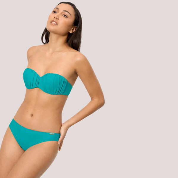 Ysabel Mora Γυναικείο Μαγιό Brazil slip τυρκουάζ γκοφρέ Shiny exotic tirquoise 83299