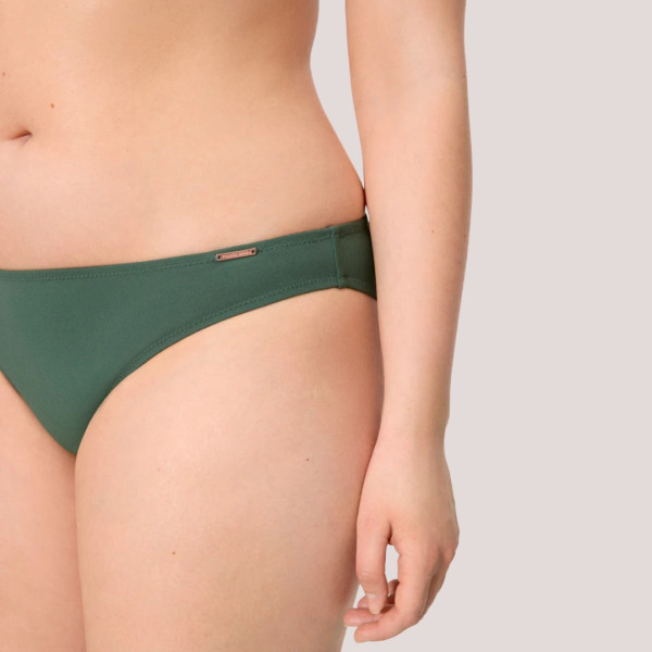 Ysabel Mora Γυναικείο μαγιό Slip κλασικό πικέ Wild Green πράσινο χακί 83327 