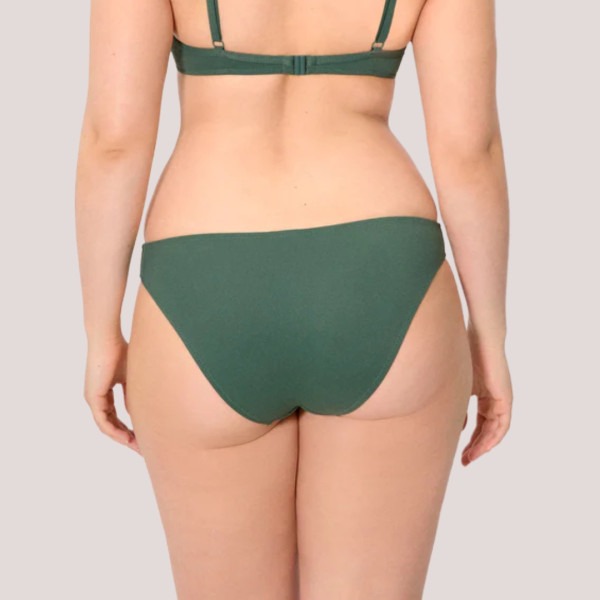 Ysabel Mora Γυναικείο μαγιό Slip κλασικό πικέ Wild Green πράσινο χακί 83327 