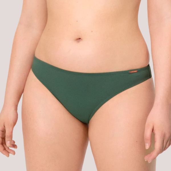 Ysabel Mora Γυναικείο μαγιό Slip κλασικό πικέ Wild Green πράσινο χακί 83327 