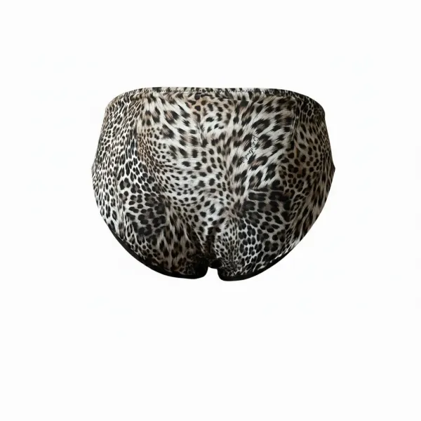 Luna Γυναικείο Μαγιό Slip κλασικό φαρδύ με leopard animal print Summer Collection SAFARI 94817