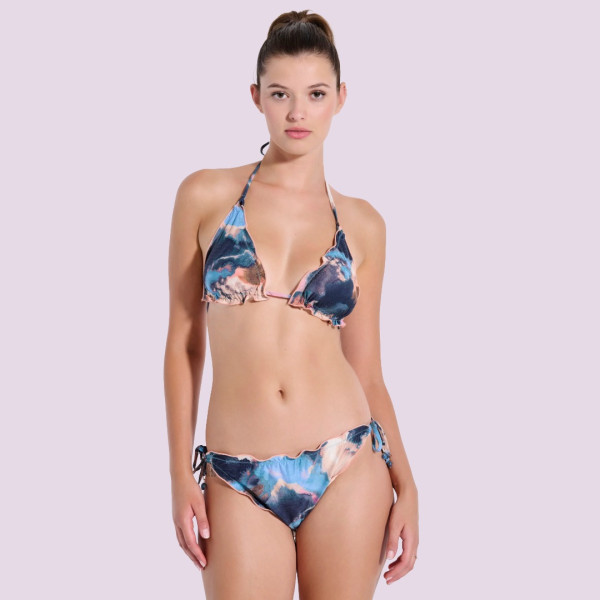 Bilitis Γυναικείο Set μπικίνι Μαγιό τρίγωνο  Savannah Μεταλλιζέ  multi colour Luxury swimwear SV019P