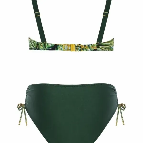 Self Γυναικείο Set bikini Tropical Jamaica 9 straples με υπέροχη ενίσχυση για μεγάλο στήθος Luxury Swimwear green tropical S730V1JA9
