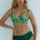 Self Γυναικείο Set bikini Tropical Jamaica 9 straples με υπέροχη ενίσχυση για μεγάλο στήθος Luxury Swimwear green tropical S730V1JA9