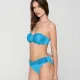 Luna Γυναικείο Strapless μαγιό AURA με ελαφρυά ενίσχυση & αφαιρούμενες τιράντες  Summer Collection 94881 Τυρκουάζ Turquoise