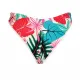 Modern Ocean Γυναικείο Set Bikini Push up δετό & brazil tropical σχέδιο πράσινο γκλίτερ  πράσινους τυρκουάζ & ροζ χρωματισμούς C-6225