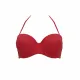 Modern Ocean Γυναικείο Strapless Κόκκινο με αφαιρούμενες τιράντες  6121 Red