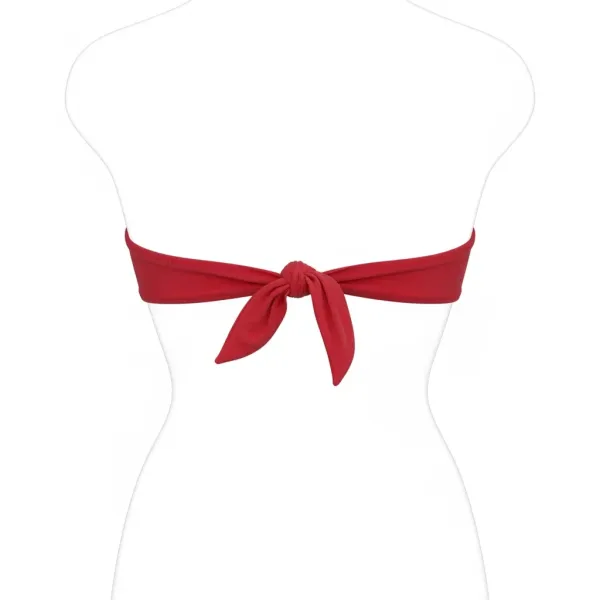 Modern Ocean Γυναικείο Strapless Κόκκινο με αφαιρούμενες τιράντες  6121 Red