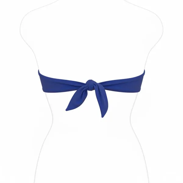 Modern Ocean Γυναικείο Strapless μπλέ ρουά με αφαιρούμενες τιράντες  6121 Blue