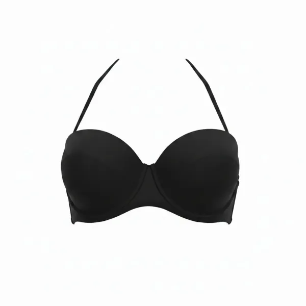 Modern Ocean Γυναικείο Strapless μάυρο με αφαιρούμενες τιράντες 6121 Black
