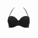 Modern Ocean Γυναικείο Strapless μάυρο με αφαιρούμενες τιράντες 6121 Black