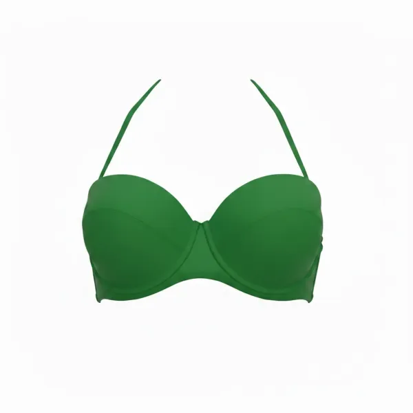 Modern Ocean Γυναικείο Strapless πράσινο με  αφαιρούμενες τιράντες  6121 Green
