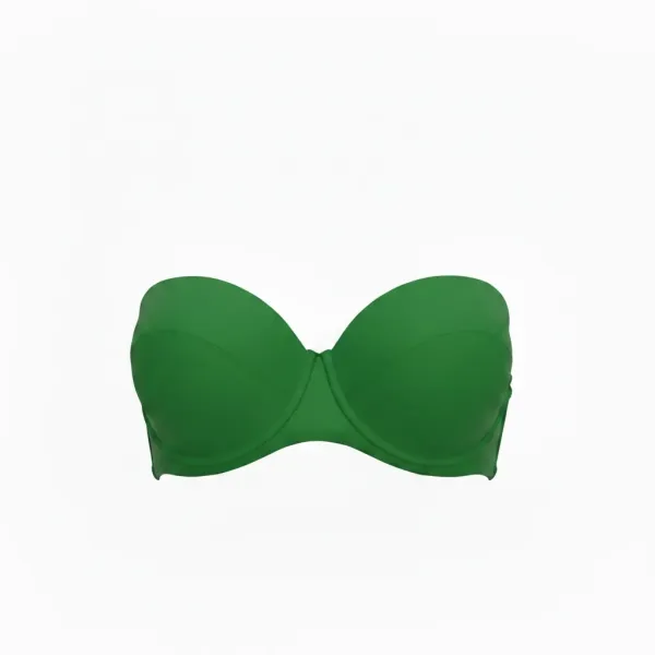 Modern Ocean Γυναικείο Strapless πράσινο με  αφαιρούμενες τιράντες  6121 Green