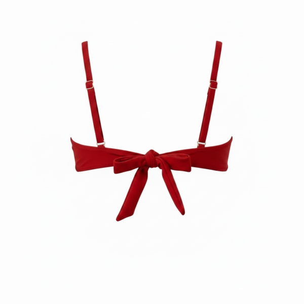 Modern Ocean Γυναικείο Strapless κόκκινο push up με ενίσχυση & αφαρούμενες τιράντες 5036 Red