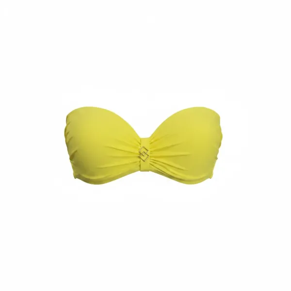 Self Γυναικείο Set bikini κίτρινο Yellow straples με υπέροχη ενίσχυση & για μεγάλο στήθος Luxury Swimwear bright yellow S730V1CU2.21