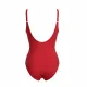 Self Luxury Swimwear Γυναικείο κόκκινο ολόσωμο μαγιό με v & ιδιαίτερο κόψιμο στη μέση με χρυσή αλυσίδα Luxelle 6 S1469XE6