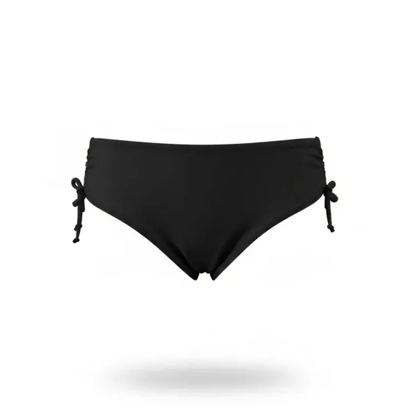 Modern Ocean Γυναικείο Slip μαγιό ψηλόμεσο με κορδόνια plus sizes 957-1.BLACK Mix & Match
