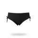 Modern Ocean Γυναικείο Slip μαγιό ψηλόμεσο με κορδόνια plus sizes 957-1.BLACK Mix & Match