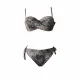 Modern Ocean Γυναικείο Set Bikini Animal print ιριδίζον Strapless με ενίσχυση τιράντες & φαρδύ σλιπ C-6395 