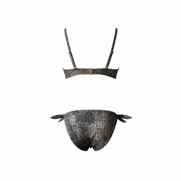 Modern Ocean Γυναικείο Set Bikini Animal print ιριδίζον Strapless με ενίσχυση τιράντες & φαρδύ σλιπ C-6395 