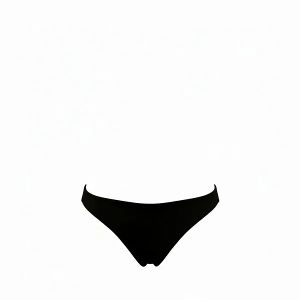 Modern Ocean Γυναικείο Set Bikini strapless με αποσπώμενες τιράντες ρυθμιζόμενες ,μονόχρωμο,με ενίσχυση , βαθύ V σχέδιο & σλιπ με κανονικό κόψιμο 5130 Βlack 