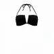 Modern Ocean Γυναικείο Set Bikini strapless με αποσπώμενες τιράντες ρυθμιζόμενες ,μονόχρωμο,με ενίσχυση , βαθύ V σχέδιο & σλιπ με κανονικό κόψιμο 5130 Βlack 