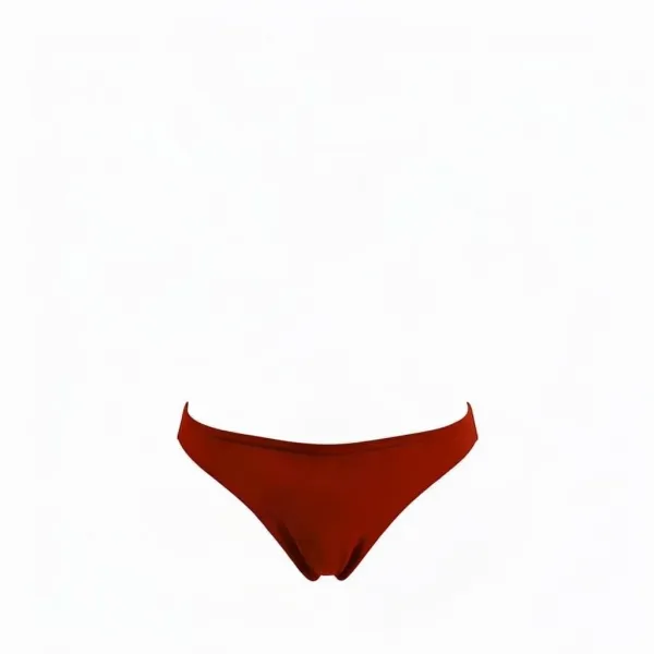 Modern Ocean Γυναικείο Set Bikini strapless με αποσπώμενες τιράντες ρυθμιζόμενες ,μονόχρωμο,με ενίσχυση , βαθύ V σχέδιο & σλιπ με κανονικό κόψιμο 5130 Red