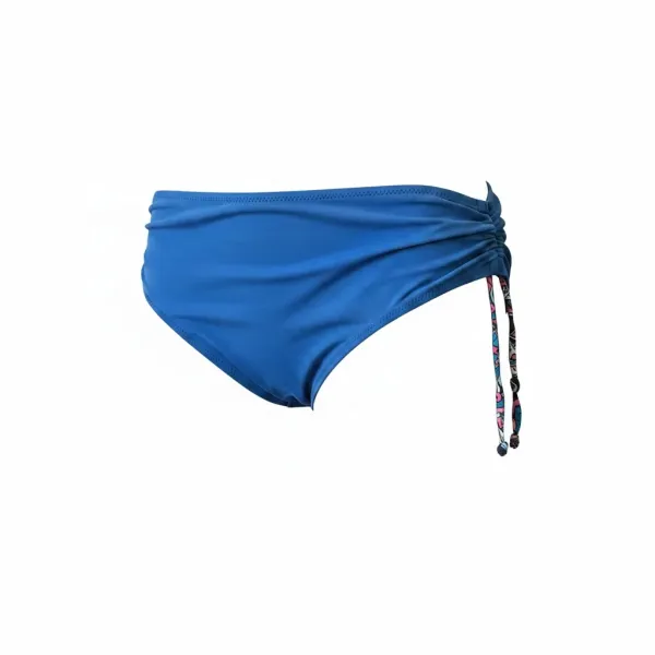 Modern Ocean Γυναικείο Set bikini με σχέδια σε αποχρώσεις του μπλε,ροζ,πετρολ,κοραλί  με τιράντες δετό  για μεγάλο στήθος  & ψηλόμεσο σλιπ 5144 blue