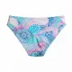 Modern Ocean Γυναικείο Set Bikini triangle με αποσπώμενη ενίσχυση και κανονικό σλιπ bottom σε λευκό χρώμα με ροζ,μπλέ,τιρκουάζ σχέδια 1632 pink 