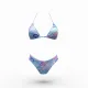 Modern Ocean Γυναικείο Set Bikini triangle με αποσπώμενη ενίσχυση και κανονικό σλιπ bottom σε αποχρώσεις του μώβ 1632 purple
