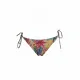 Modern Ocean Γυναικείο Set Bikini triangle Push up δετό & δετό bottom  tropical σχέδιο φούξια γκλίτερ μπλέ ,ροζ και πράσινους χρωματισμούς C-6234