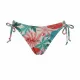 Modern Ocean Γυναικείο Set Bikini triangle Push up δετό & δετό bottom  tropical σχέδιο πράσινο γκλίτερ  πράσινους τυρκουάζ & ροζ χρωματισμούς C-6234