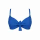 Modern Ocean Γυναικείο Set Bikini Plus sizes μπλέ ρουά με ελαφρυά ενίσχυση  ρυθμιζόμενες τιράντες  & φαρδύ ψηλόμεσο σλιπ 1211 royal blue