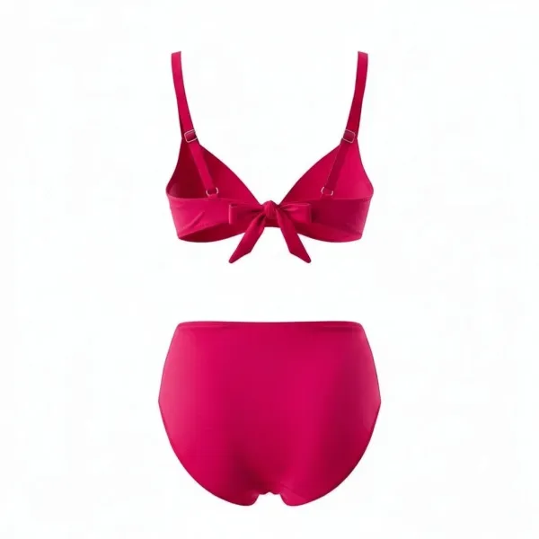 Modern Ocean Γυναικείο Set Bikini Plus sizes φούξια με ελαφρυά ενίσχυση ρυθμιζόμενες τιράντες & φαρδύ ψηλόμεσο σλιπ 1211 fuchsia