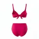 Modern Ocean Γυναικείο Set Bikini Plus sizes φούξια με ελαφρυά ενίσχυση ρυθμιζόμενες τιράντες & φαρδύ ψηλόμεσο σλιπ 1211 fuchsia